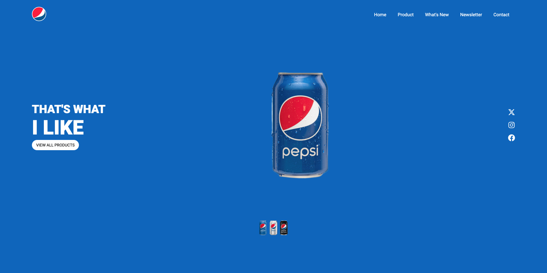 Pepsi Landing Page